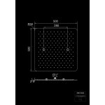 STEINBERG SERIA 390 Deszczownica Relax Rain 500x500 mm Stal Nierdzewna Polerowana 390.5502 / 3905502