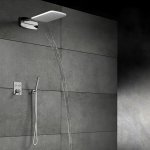 STEINBERG SERIA 390 Deszczownica Wall Rain 280x628 mm Stal Nierdzewna Polerowana 390.5642 / 3905642