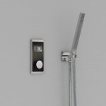 STEINBERG SERIA 390 iFlow Bateria wannowo-natryskowa podtynkowa w pełni elektroniczna z wyświetlaczem Chrom 390.4645 / 3904645