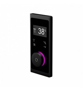 STEINBERG SERIA 390 iFlow Bateria wannowo-natryskowa podtynkowa w pełni elektroniczna z wyświetlaczem Czarny mat 390.4645.S / 3904645S