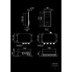 STEINBERG SERIA 390 iFlow Bateria wannowo-natryskowa podtynkowa w pełni elektroniczna z wyświetlaczem Czarny mat 390.4645.S / 3904645S
