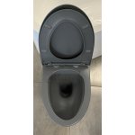 Galatea Design Tunduk Miska WC z deską wolnoopadającą wisząca 52x37x36 cm Dark Grey matt/Ciemny szary mat GDB2352MDH