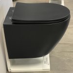   Galatea Design Bulat Miska WC z deską wolnoopadającą wisząca 49x37x37 cm Black matt/Czarny mat GDB2342MB W MAGAZYNIE!!