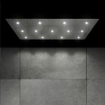 STEINBERG SERIA 390 Deszczownica Sensual Rain z diodami LED 1220x620 mm Stal Nierdzewna Polerowana 390.6032 / 3906032