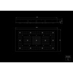 STEINBERG SERIA 390 Deszczownica Sensual Rain z diodami LED 1220x620 mm Stal Nierdzewna Polerowana 390.6032 / 3906032
