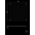 STEINBERG SERIA 390 Deszczownica Relax Rain 350x350 mm Stal Nierdzewna Polerowana 390.6312 / 3906312
