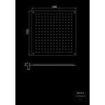 STEINBERG SERIA 390 Deszczownica Relax Rain 550x550 mm Brushed Stainless Steel 390.6513 / 3906513