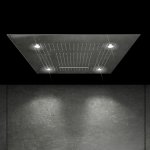 STEINBERG SERIA 390 Deszczownica Sensual Rain z diodami LED 600x600 mm Stal Szlachetna Chromowana 390.6620 / 3906620