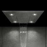 STEINBERG SERIA 390 Deszczownica Sensual Rain z diodami LED 600x600 mm Stal Szlachetna Chromowana 390.6620 / 3906620