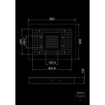 STEINBERG SERIA 390 Deszczownica Sensual Rain 600x800 mm Stal Nierdzewna Polerowana 390.6812 / 3906812