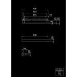 STEINBERG SERIA 420 Wieszak na ręcznik 450 mm Chrom 420.2645 / 4202645