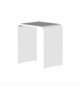 STEINBERG SERIA 430 Taboret z kamienia "MINEO" Biały 430.7000.W / 4307000W