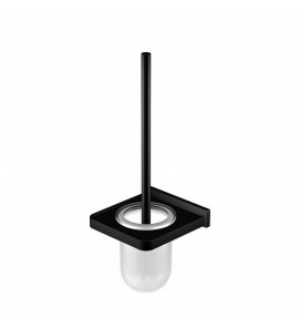 STEINBERG SERIA 450 Szczotka do WC ścienna Biały/Czarny mat 450.2901.S / 4502901S