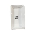 Galatea Design Sinki Hiasan Zlew jednokomorowy 76,5x46,5 cm biały z koszykiem i korkiem stalowym Biały DGKB013GW