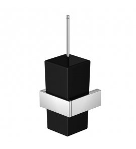 STEINBERG SERIA 460 Szczotka do WC ścienna Czarny mat/Chrom 460.2904 / 4602904