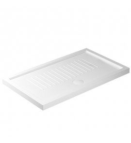 Galassia FLAT Brodzik prostokątny antypoślizgowy 120x70 cm Biały 1211