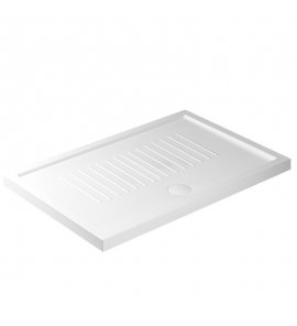 Galassia FLAT Brodzik prostokątny antypoślizgowy 120x80 cm Biały 1213