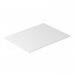 Galassia Blat ceramiczny bez otworu 61x46 cm Biały połysk 2056