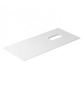 Galassia Blat ceramiczny z otworem po prawej stronie 101x46 cm Biały połysk 2060