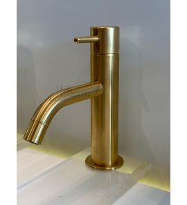      Ritmonio Reverso Bateria umywalkowa jednootworowa bez korka złoto szczotkowane Q0BA6023GOX WYPRZEDAŻ MAGAZYNOWA!!