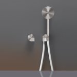 CEA Duet Bateria wannowa/prysznicowa ścienna ze słuchawką i wężem element zewnętrzny Satin Stainless Steel DET71HWS