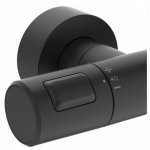      Ideal Standard Ceratherm T25 Zestaw prysznicowy termostatyczny ścienny z deszczownicą czarny mat A7546XG  WYPRZEDAŻ MAGAZYNOWA!!