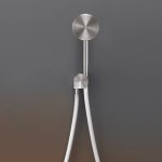 CEA Duet Słuchawka prysznicowa z uchwytem ściennym i przyłączem wody element zewnętrzny Satin Stainless Steel DET70HIS