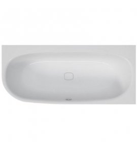 HOESCH iSensi Wanna akrylowa przyścienna/narożna prawa - typu monoblock z obudową, z przelewem z napełnianiem 180x80 cm chrom 3865.010