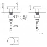 CEA Giotto Zawór odcinający jednootworowy ciepła woda Satin Stainless Steel GIO33S