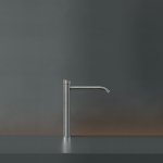 CEA Ziqq Bateria umywalkowa jednootworowa do umywalki nablatowej Satin Stainless Steel ZIQ40S
