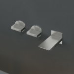 CEA BAR Bateria umywalkowa ścienna element zewnętrzny Satin Stainless Steel BAR23S