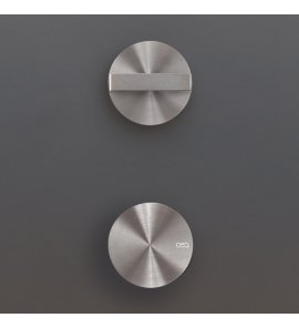 CEA BAR Bateria prysznicowa ścienna termostatyczna z zaworem odcinającym element zewnętrzny Satin Stainless Steel BAR72S
