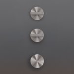 CEA BAR Bateria prysznicowa ścienna termostatyczna z 2 zaworami odcinającymi element zewnętrzny Satin Stainless Steel BAR73S