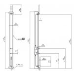 CEA BAR Zestaw prysznicowy ścienny element zewnętrzny Satin Stainless Steel BAR41WS