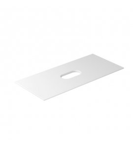 Galassia Blat ceramiczny z otworem 101x46 cm Biały mat 2052MT