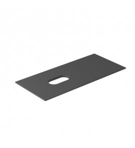 Galassia Blat ceramiczny z otworem po lewej stronie 101x46 cm antracyt 2053NEMT