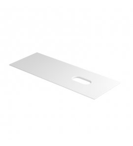 Galassia Blat ceramiczny z otworem po prawej stronie 101x46 cm Biały mat 2060MT