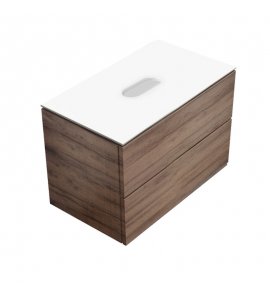 Galassia CORE Szafka wisząca pod umywalkę 80x45 cm Drewno dębowe 2091