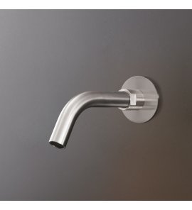 CEA Neutra Wylewka ścienna 16,5 cm element zewnętrzny Satin Stainless Steel NEU66S