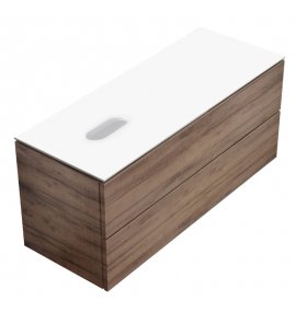 Galassia CORE Szafka wisząca pod umywalkę 120x45 cm Drewno dębowe 2093
