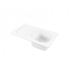 Galassia URBAN SINKS Zlew jednokomorowy 86x50 cm Biały 5101D90