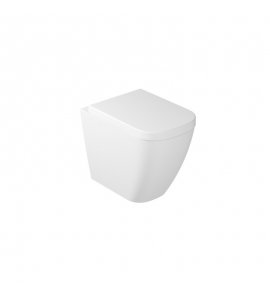 Galassia MEG 11 Miska stojąca bezrantowa/rimless 55x35 cm z deską wolnoopadająca Biały mat 5481V2MT+5455MT