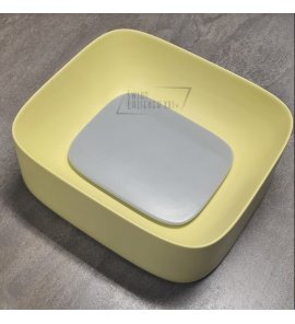      Valdama Acquerello Umywalka nablatowa 43x38xH15 cm z z osłoną odpływu Zolfo AQL0104A+AQC0107A WYPRZEDAŻ EKSPOZYCJI!!