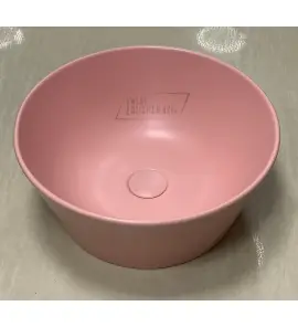      Hidra Wire Umywalka okrągła Ø430 mm z korkiem klik-klak różowa W1.097+P125.097 WYPRZEDAŻ EKSPOZYCJI!!