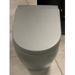 Cielo Smile Miska bezrantowa/rimless stojąca z deską wolnoopadającą 53,5x34,5x42 cm cemento CPVSMFCM+SMVASKCM