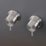 CEA Milo360 Zawór odcinający (para) ścienny mieszający element zewnętrzny Satin Stainless Steel MIL54S
