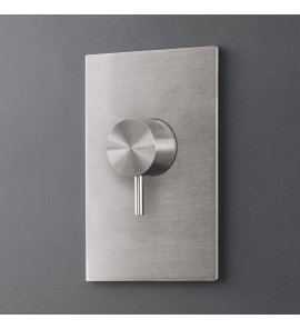 CEA Milo360 Zawór odcinający ścienny z zaworem spłukującym element zewnętrzny Satin Stainless Steel MIL150S