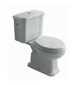 Galassia ETHOS Miska stojąca do kompaktu 68x38 cm ze spłuczką z mechanizmem oraz deską zwykłą Biały 8427+8406+8413+9010