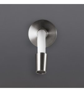 CEA Wylewka umywalkowa ścienna elastyczna 20,5 cm element zewnętrzny Satin Stainless Steel FLX09WS