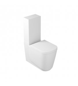 Galassia MEG 11 Miska do kompaktu 65x35 cm ze spłuczką i deską wolnoopadającą Biały mat 5413MT+9925MT+5451MT